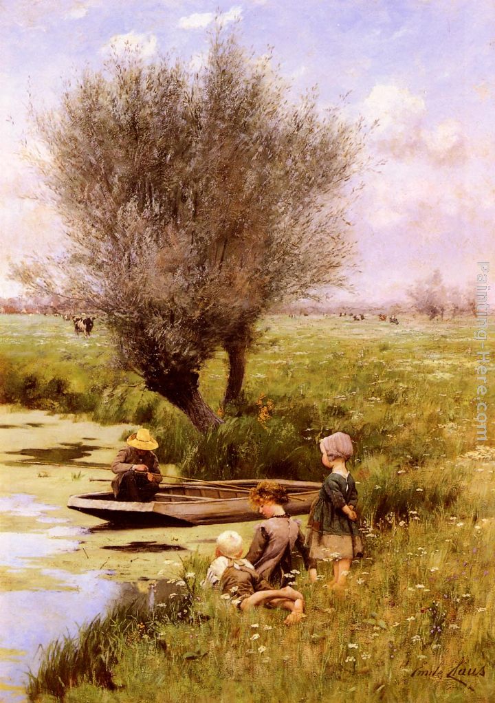 Emile Claus Afternoon Along The River